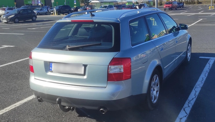 Audi A4 cena 13499 przebieg: 294583, rok produkcji 2002 z Lubień Kujawski małe 742
